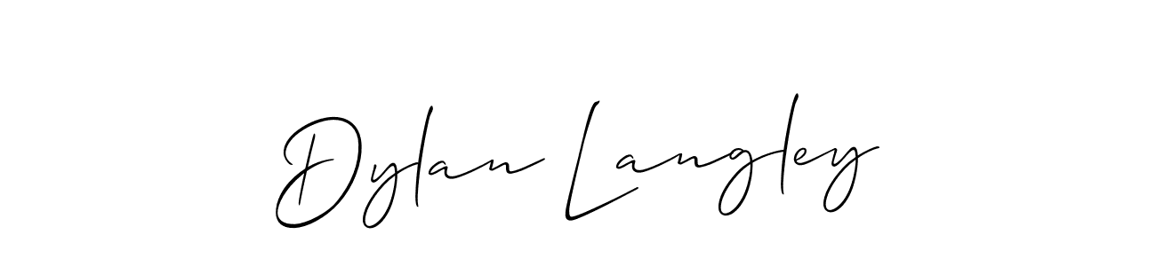 Create a beautiful signature design for name Dylan Langley. With this signature (Allison_Script) fonts, you can make a handwritten signature for free. Dylan Langley signature style 2 images and pictures png