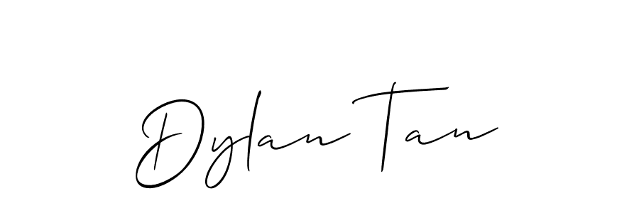 Make a beautiful signature design for name Dylan Tan. With this signature (Allison_Script) style, you can create a handwritten signature for free. Dylan Tan signature style 2 images and pictures png