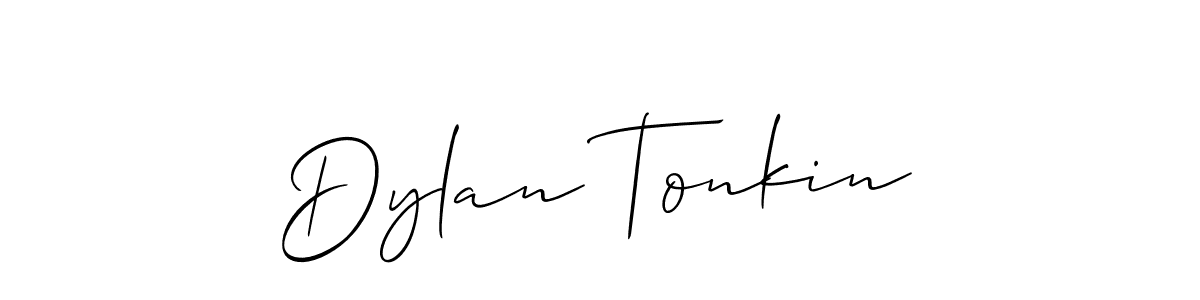 It looks lik you need a new signature style for name Dylan Tonkin. Design unique handwritten (Allison_Script) signature with our free signature maker in just a few clicks. Dylan Tonkin signature style 2 images and pictures png