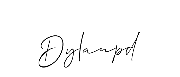 How to Draw Dylanpd signature style? Allison_Script is a latest design signature styles for name Dylanpd. Dylanpd signature style 2 images and pictures png