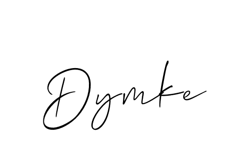 Create a beautiful signature design for name Dymke. With this signature (Allison_Script) fonts, you can make a handwritten signature for free. Dymke signature style 2 images and pictures png