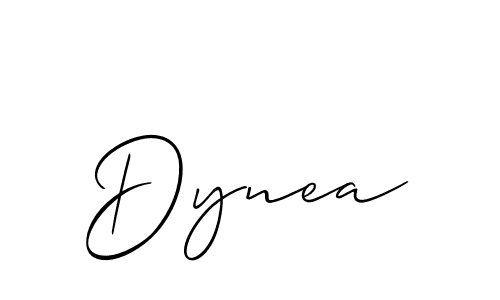 The best way (Allison_Script) to make a short signature is to pick only two or three words in your name. The name Dynea include a total of six letters. For converting this name. Dynea signature style 2 images and pictures png