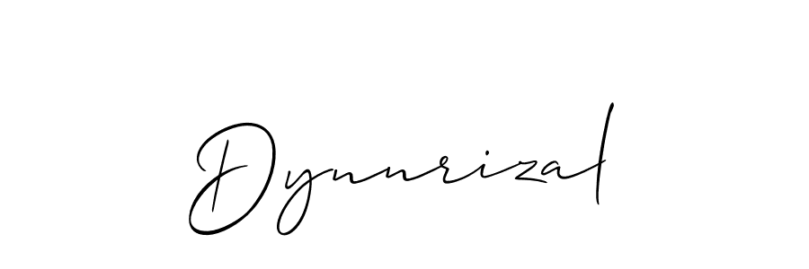 Make a beautiful signature design for name Dynnrizal. With this signature (Allison_Script) style, you can create a handwritten signature for free. Dynnrizal signature style 2 images and pictures png