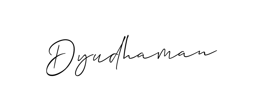 You can use this online signature creator to create a handwritten signature for the name Dyudhaman. This is the best online autograph maker. Dyudhaman signature style 2 images and pictures png