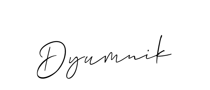 Best and Professional Signature Style for Dyumnik. Allison_Script Best Signature Style Collection. Dyumnik signature style 2 images and pictures png