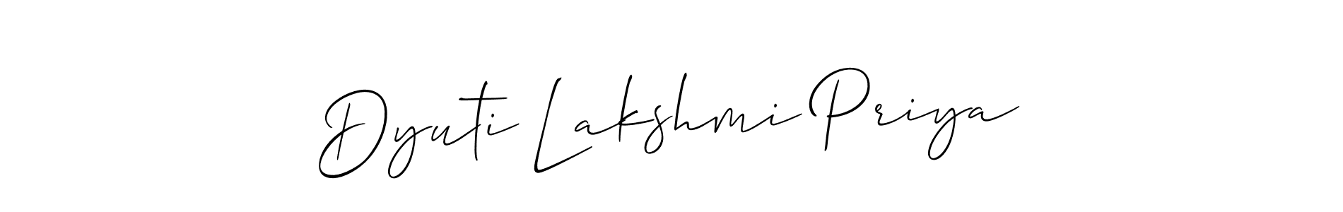 Once you've used our free online signature maker to create your best signature Allison_Script style, it's time to enjoy all of the benefits that Dyuti Lakshmi Priya name signing documents. Dyuti Lakshmi Priya signature style 2 images and pictures png