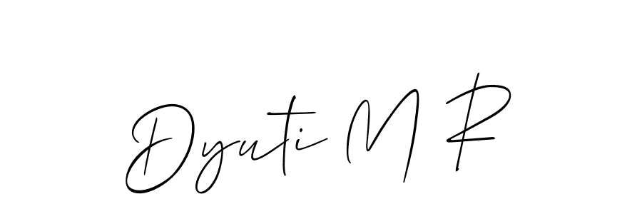 Similarly Allison_Script is the best handwritten signature design. Signature creator online .You can use it as an online autograph creator for name Dyuti M R. Dyuti M R signature style 2 images and pictures png