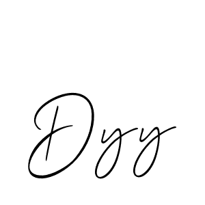 The best way (Allison_Script) to make a short signature is to pick only two or three words in your name. The name Dyy include a total of six letters. For converting this name. Dyy signature style 2 images and pictures png