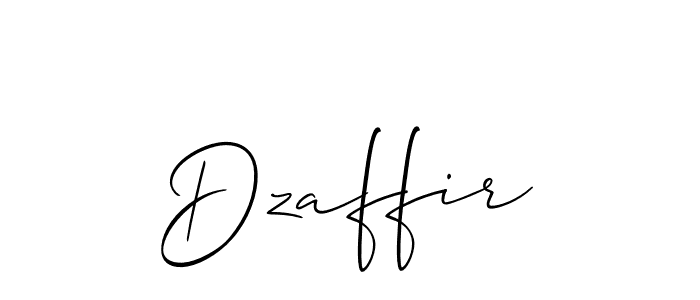 You should practise on your own different ways (Allison_Script) to write your name (Dzaffir) in signature. don't let someone else do it for you. Dzaffir signature style 2 images and pictures png