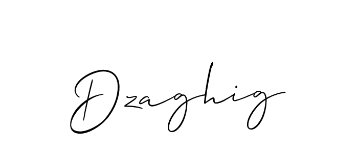 Allison_Script is a professional signature style that is perfect for those who want to add a touch of class to their signature. It is also a great choice for those who want to make their signature more unique. Get Dzaghig name to fancy signature for free. Dzaghig signature style 2 images and pictures png