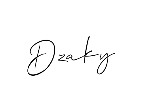 Make a beautiful signature design for name Dzaky. Use this online signature maker to create a handwritten signature for free. Dzaky signature style 2 images and pictures png