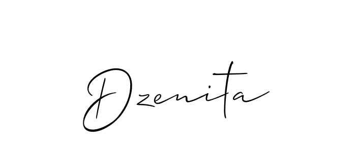 Make a beautiful signature design for name Dzenita. Use this online signature maker to create a handwritten signature for free. Dzenita signature style 2 images and pictures png