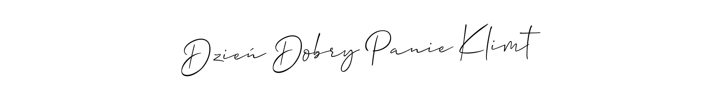 Check out images of Autograph of Dzień Dobry Panie Klimt name. Actor Dzień Dobry Panie Klimt Signature Style. Allison_Script is a professional sign style online. Dzień Dobry Panie Klimt signature style 2 images and pictures png