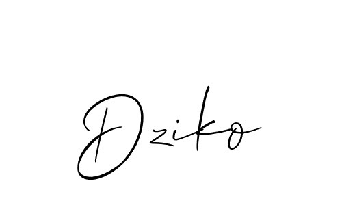 if you are searching for the best signature style for your name Dziko. so please give up your signature search. here we have designed multiple signature styles  using Allison_Script. Dziko signature style 2 images and pictures png