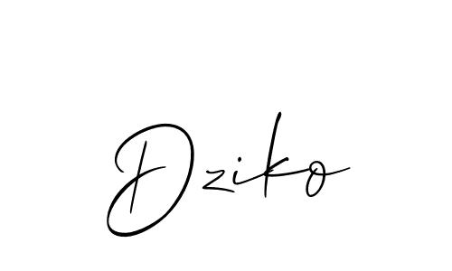 Also we have Dziko name is the best signature style. Create professional handwritten signature collection using Allison_Script autograph style. Dziko signature style 2 images and pictures png