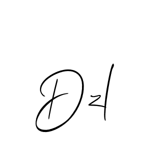 How to Draw Dzl signature style? Allison_Script is a latest design signature styles for name Dzl. Dzl signature style 2 images and pictures png