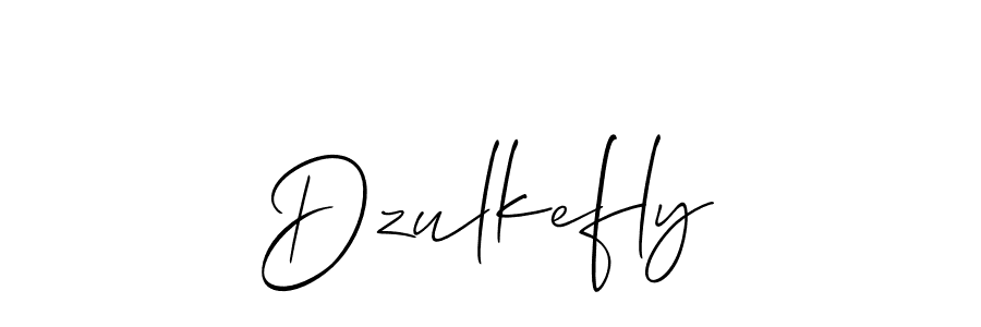 Make a beautiful signature design for name Dzulkefly. With this signature (Allison_Script) style, you can create a handwritten signature for free. Dzulkefly signature style 2 images and pictures png