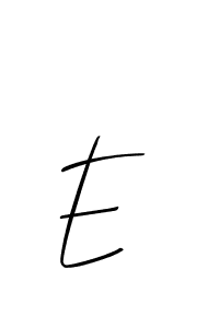 You should practise on your own different ways (Allison_Script) to write your name (E ) in signature. don't let someone else do it for you. E  signature style 2 images and pictures png