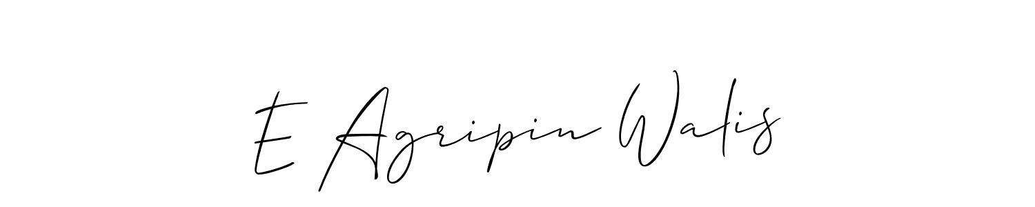 You can use this online signature creator to create a handwritten signature for the name E Agripin Walis. This is the best online autograph maker. E Agripin Walis signature style 2 images and pictures png