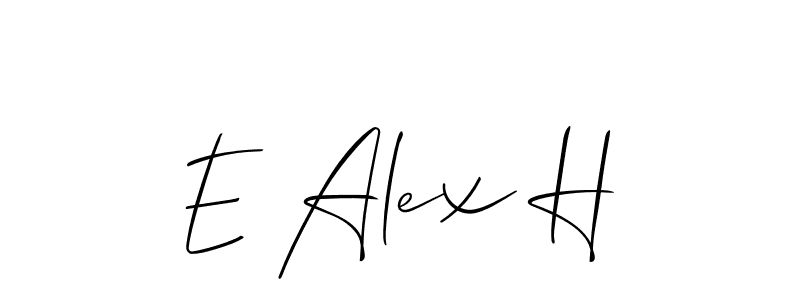 Also You can easily find your signature by using the search form. We will create E Alex H name handwritten signature images for you free of cost using Allison_Script sign style. E Alex H signature style 2 images and pictures png