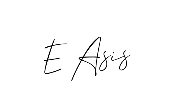 Similarly Allison_Script is the best handwritten signature design. Signature creator online .You can use it as an online autograph creator for name E Asis. E Asis signature style 2 images and pictures png