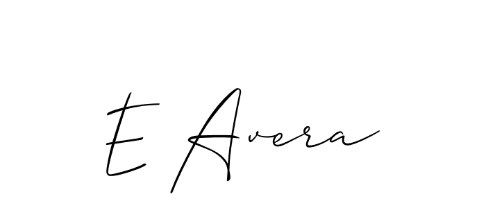 Create a beautiful signature design for name E Avera. With this signature (Allison_Script) fonts, you can make a handwritten signature for free. E Avera signature style 2 images and pictures png