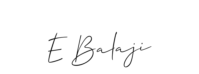 How to Draw E Balaji signature style? Allison_Script is a latest design signature styles for name E Balaji. E Balaji signature style 2 images and pictures png