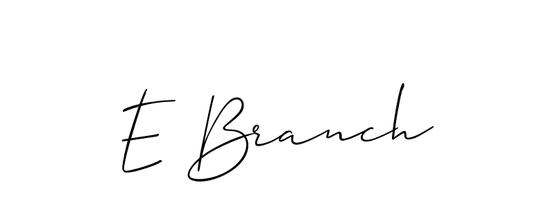 How to make E Branch name signature. Use Allison_Script style for creating short signs online. This is the latest handwritten sign. E Branch signature style 2 images and pictures png