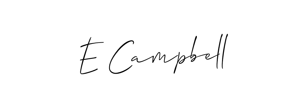 Design your own signature with our free online signature maker. With this signature software, you can create a handwritten (Allison_Script) signature for name E Campbell. E Campbell signature style 2 images and pictures png