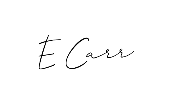 Make a beautiful signature design for name E Carr. Use this online signature maker to create a handwritten signature for free. E Carr signature style 2 images and pictures png