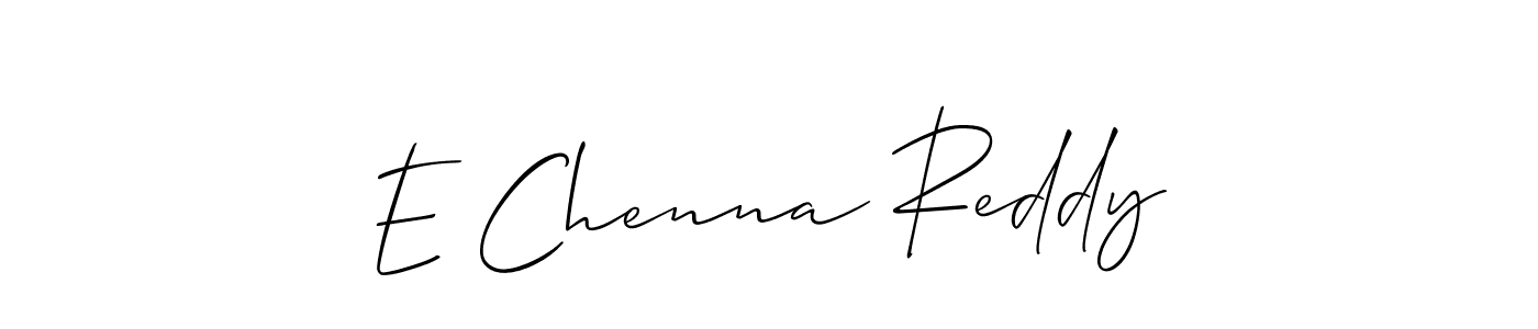 Use a signature maker to create a handwritten signature online. With this signature software, you can design (Allison_Script) your own signature for name E Chenna Reddy. E Chenna Reddy signature style 2 images and pictures png