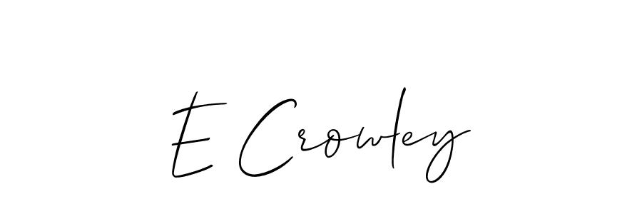 You can use this online signature creator to create a handwritten signature for the name E Crowley. This is the best online autograph maker. E Crowley signature style 2 images and pictures png