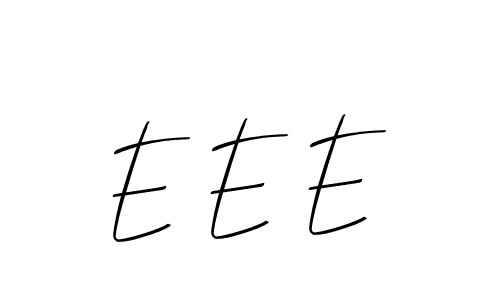 How to make E E E name signature. Use Allison_Script style for creating short signs online. This is the latest handwritten sign. E E E signature style 2 images and pictures png