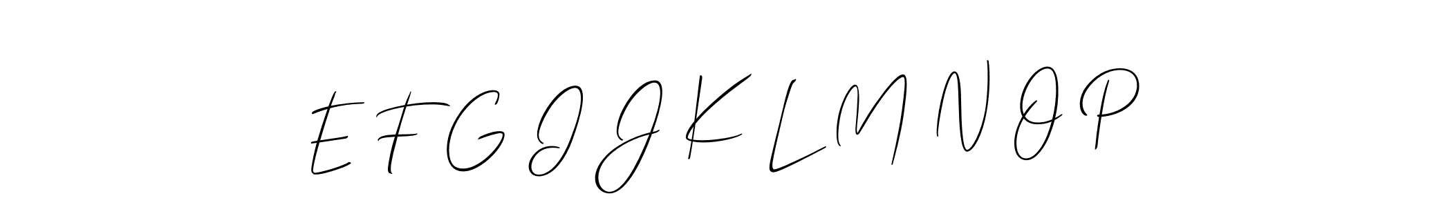 Make a beautiful signature design for name E F G I J K L M N O P. Use this online signature maker to create a handwritten signature for free. E F G I J K L M N O P signature style 2 images and pictures png