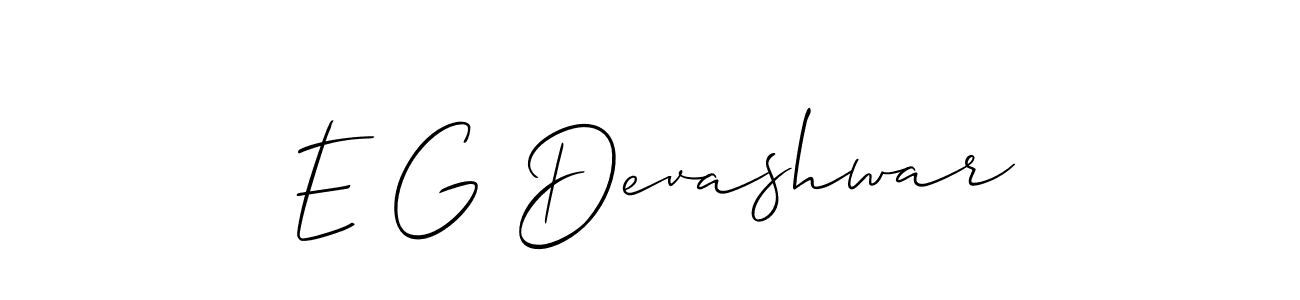 Make a beautiful signature design for name E G Devashwar. Use this online signature maker to create a handwritten signature for free. E G Devashwar signature style 2 images and pictures png