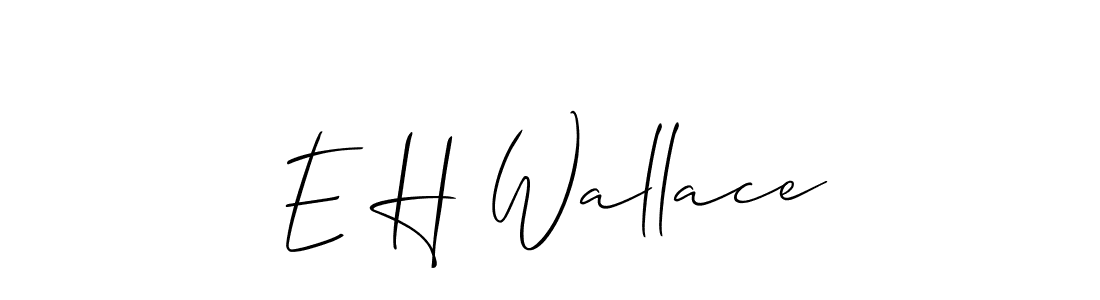 Use a signature maker to create a handwritten signature online. With this signature software, you can design (Allison_Script) your own signature for name E H Wallace. E H Wallace signature style 2 images and pictures png