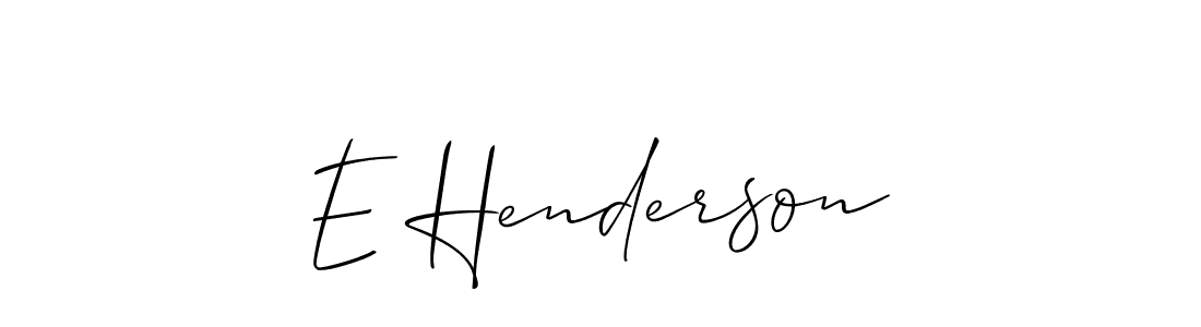 How to Draw E Henderson signature style? Allison_Script is a latest design signature styles for name E Henderson. E Henderson signature style 2 images and pictures png