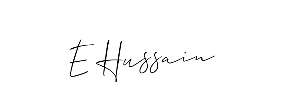 How to Draw E Hussain signature style? Allison_Script is a latest design signature styles for name E Hussain. E Hussain signature style 2 images and pictures png
