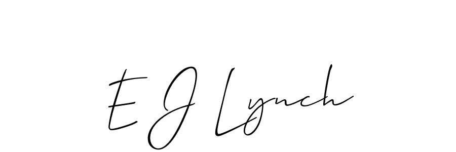 Best and Professional Signature Style for E J Lynch. Allison_Script Best Signature Style Collection. E J Lynch signature style 2 images and pictures png