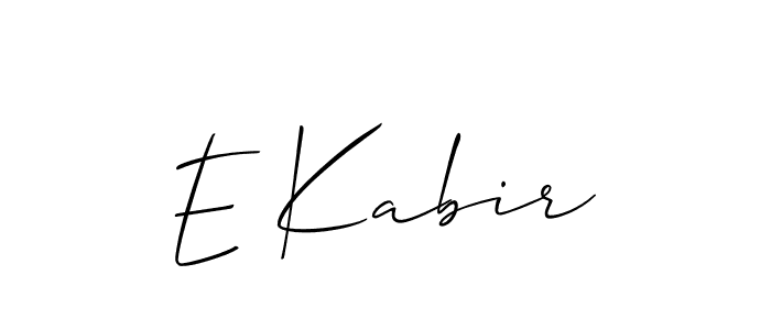 Once you've used our free online signature maker to create your best signature Allison_Script style, it's time to enjoy all of the benefits that E Kabir name signing documents. E Kabir signature style 2 images and pictures png