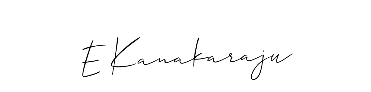 if you are searching for the best signature style for your name E Kanakaraju. so please give up your signature search. here we have designed multiple signature styles  using Allison_Script. E Kanakaraju signature style 2 images and pictures png