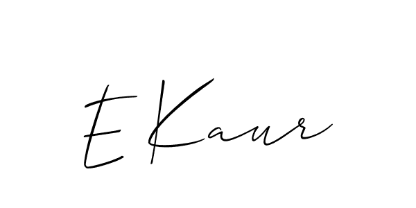 It looks lik you need a new signature style for name E Kaur. Design unique handwritten (Allison_Script) signature with our free signature maker in just a few clicks. E Kaur signature style 2 images and pictures png