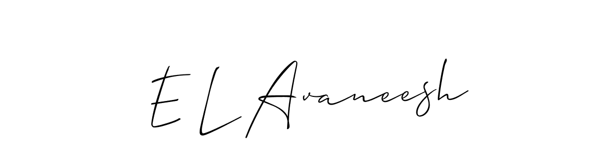 Check out images of Autograph of E L Avaneesh name. Actor E L Avaneesh Signature Style. Allison_Script is a professional sign style online. E L Avaneesh signature style 2 images and pictures png
