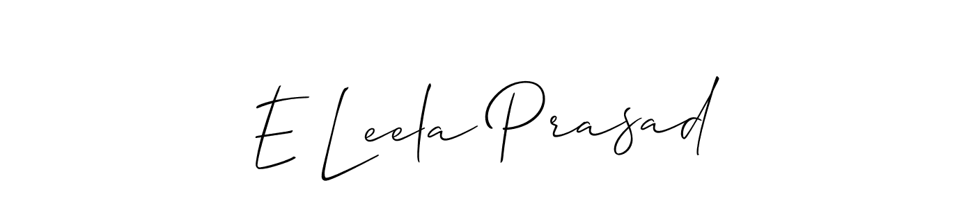 Make a beautiful signature design for name E Leela Prasad. Use this online signature maker to create a handwritten signature for free. E Leela Prasad signature style 2 images and pictures png