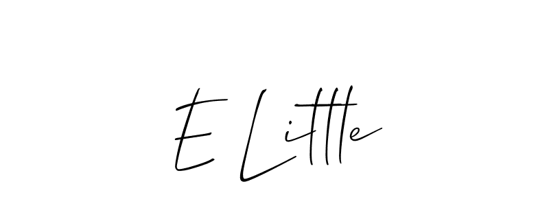 Best and Professional Signature Style for E Little. Allison_Script Best Signature Style Collection. E Little signature style 2 images and pictures png