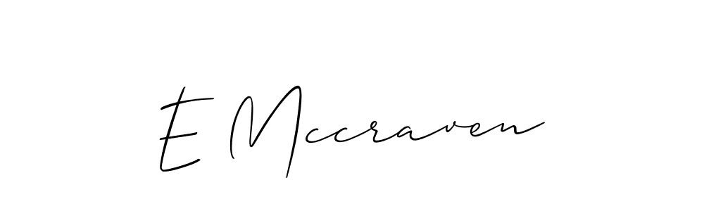 Also we have E Mccraven name is the best signature style. Create professional handwritten signature collection using Allison_Script autograph style. E Mccraven signature style 2 images and pictures png