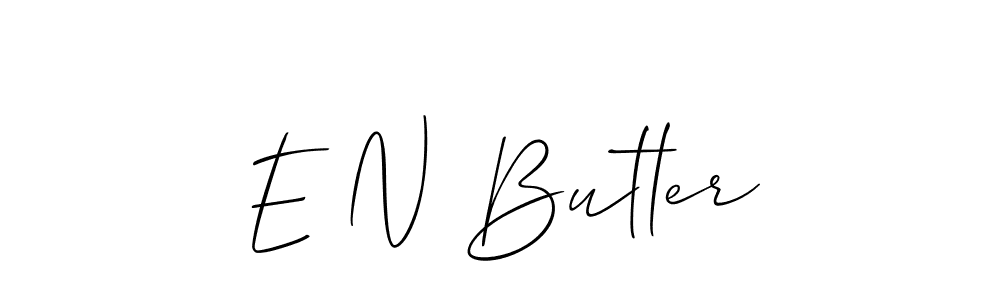 Also we have E N Butler name is the best signature style. Create professional handwritten signature collection using Allison_Script autograph style. E N Butler signature style 2 images and pictures png
