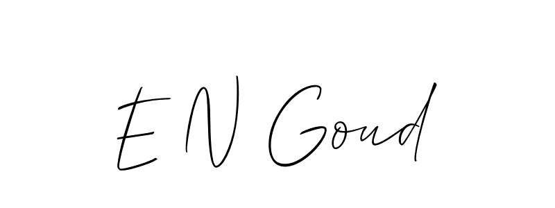 Check out images of Autograph of E N Goud name. Actor E N Goud Signature Style. Allison_Script is a professional sign style online. E N Goud signature style 2 images and pictures png