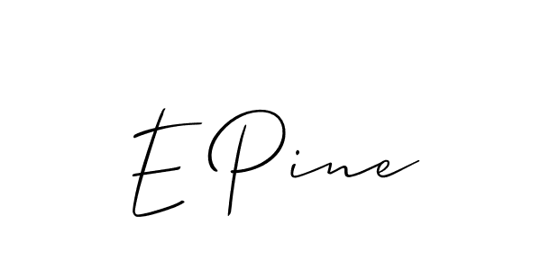 Best and Professional Signature Style for E Pine. Allison_Script Best Signature Style Collection. E Pine signature style 2 images and pictures png