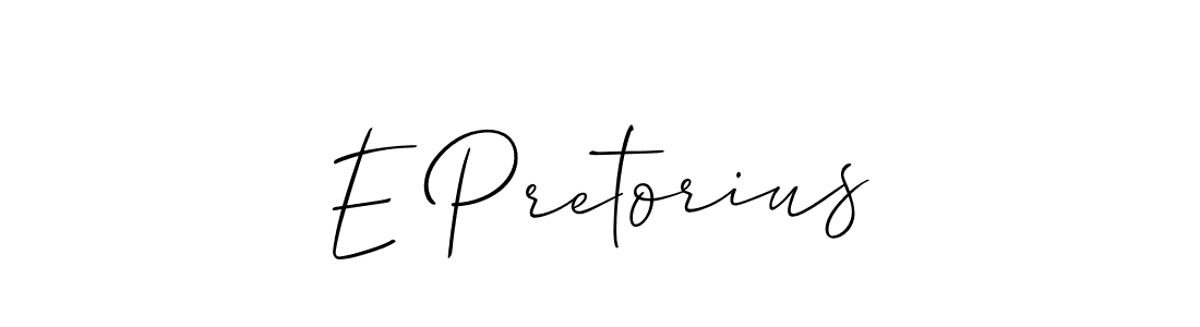 How to Draw E Pretorius signature style? Allison_Script is a latest design signature styles for name E Pretorius. E Pretorius signature style 2 images and pictures png